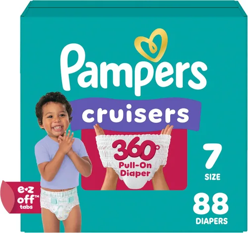 Vista 30 de Pampers Cruisers 360 Pañales - Talla 3, 26 unidades, pañales desechables para bebé, ajuste sin huecos