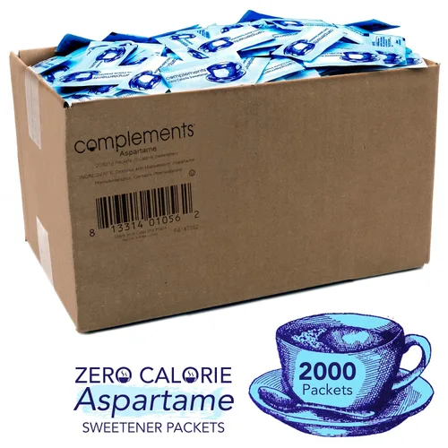 Vista 3 de Complements Paquetes de edulcorante azul aspartamo cero calorías, 2000