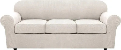 Vista 90 de H.VERSAILTEX Fundas de Sofá Elásticas para Cojines Fundas de Sofá para Muebles de Sala Fundas Protectoras