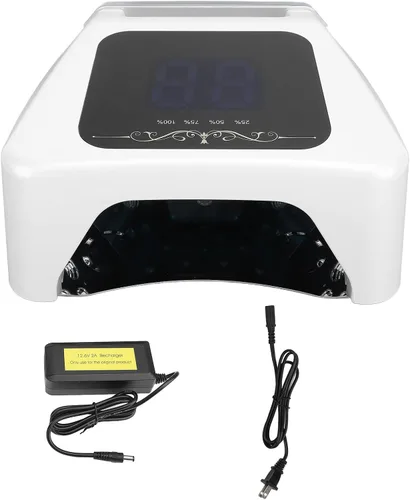 Vista 6 de Lámpara LED de uñas de gel de 72 W, sensor automático, herramientas de arte profesional, mango portátil para esmalte de uñas, gel y secadora de uñas