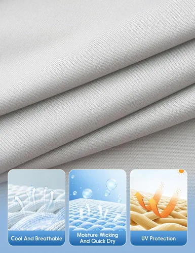 Vista 5 de Camisas atléticas de manga larga con absorción de humedad talles XS-4XL para mujer