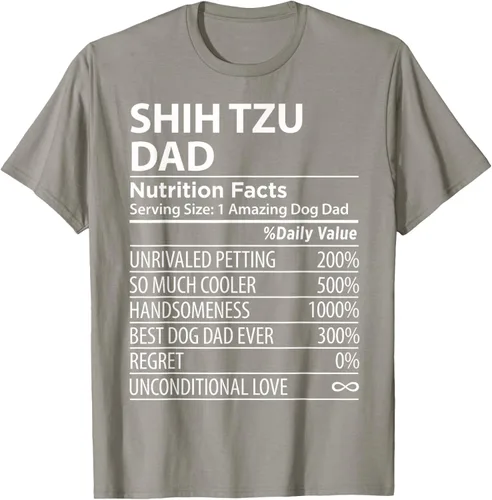 Vista 33 de Shih Tzu Dad - Camiseta divertida para dueño de perro Shih Tzu, Negro