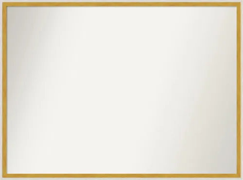 Vista 271 de Amanti Art Espejo de baño blanco para sobre el fregadero, 22 x 45 pulgadas, espejo de tocador rectangular blanco Lucie, marco de madera moderno