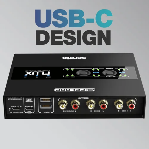 Vista 10 de Reloop FLUX 6x6 IN/OUT USB-C DVS Interfaz para Serato DJ Pro