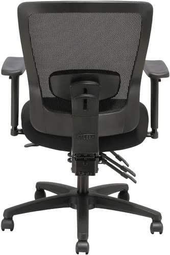 Vista 8 de Alera ALE Envy Series Silla multifunción de malla con respaldo medio, color negro