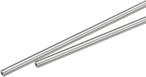 Vista 93 de Uxcell Tubo capilar de acero inoxidable 304, OD 0.4 mm x 0.1 mm de grosor de pared, 250 mm de longitud, tubo metálico para maquinaria industrial