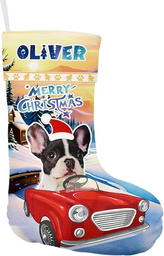 Vista 8 de Calcetines de Navidad personalizados, regalos de adorno de Navidad, carga tu imagen, crea medias para familia, niños, amantes, amigos, hogar