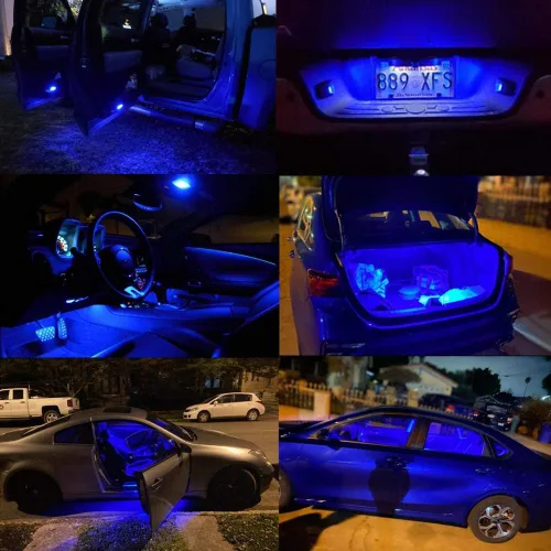 Vista 5 de iBrightstar Bombillas LED de cuña T10 W5W con chipsets 3030 extremadamente brillantes 168 175 194 2825 para luces de placa de matrícula, mapa