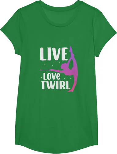 Vista 34 de Camiseta Twirl Baton Twirling Twirler Majorettes, Negro