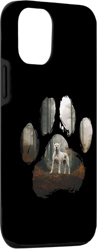 Vista 3 de iPhone 15 Dogo Argentino Mountain Paw Design Dog Mom Dad Case