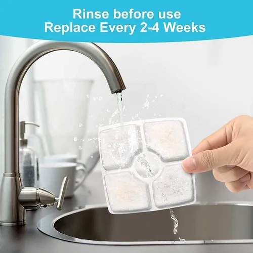 Vista 4 de Paquete de 16 filtros de agua para gatos, filtros de repuesto para fuentes cuadradas de mascotas de 84 oz/2.5 L, dispensador automático de agua