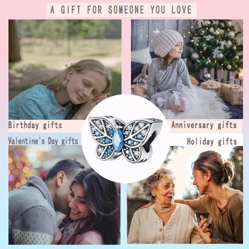 Vista 90 de LNQOBU Happy Life - Colgante para pulseras de abalorios, plata de ley 925 para mujer (con un espaciador de cuentas)
