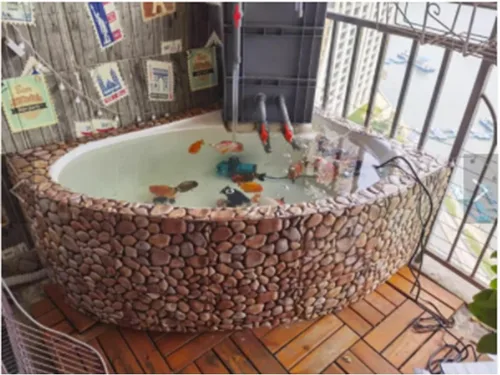 Vista 5 de Paneles de pared 3D de rocas, 10 unidades, paneles de pared 3D autoadhesivos, papel tapiz 3D de PVC para decoración de pared interior, baño