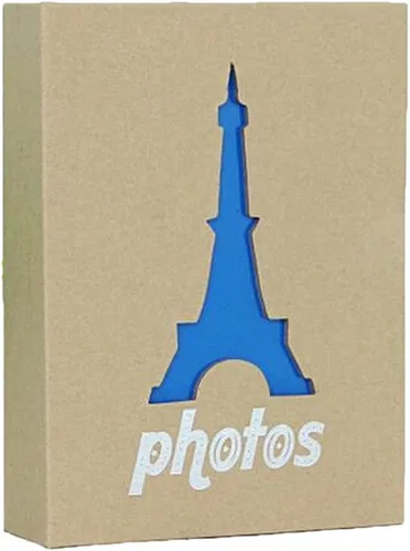 Vista 7 de Álbum de fotos con capacidad para 100 bolsillos, 4 x 6 pulgadas, álbum de fotos para niños, álbum de fotos de papel kraft para niños (trébol)