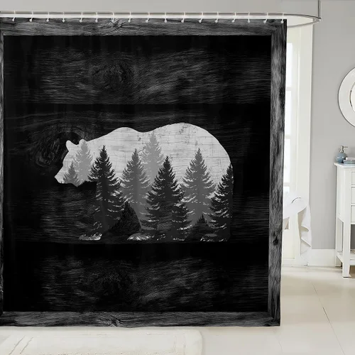 Vista 42 de Castle Fairy Watercolr - Cortina de ducha de tela de carreras de caballos, cortinas de ducha de juego de caballos para baño, cortina de ducha