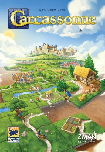 Vista 2 de Asmodee Carcassonne Juego de Mesa - Juego Clásico de Estrategia de Colocación de Fichas, Diversión Familiar, Aventura Medieval para Niños y Adultos