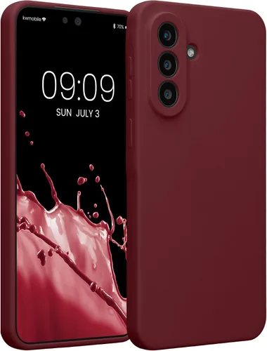 Vista 52 de kwmobile Funda compatible con Samsung Galaxy A13 4G - Funda delgada de silicona TPU - Acabado suave al tacto - Amarillo radiante
