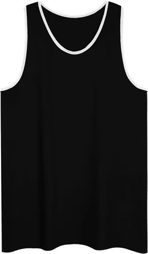 Vista 47 de Allsense Camiseta sin mangas para hombre – Camisa casual ligera