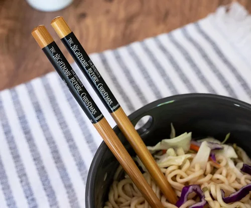 Vista 5 de The Nightmare Before Christmas Disney Jack Skellington Faces - Juego de vajilla de cerámica japonesa Incluye cuenco de fideos ramen de 20 onzas