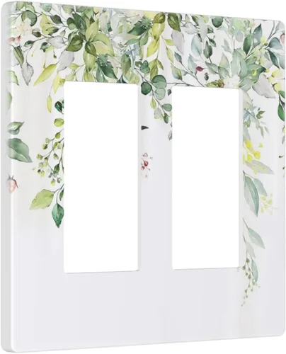Vista 47 de Cubiertas de Placas de Pared Dúplex Individual con Sol Minimalista Moderno de Palabras Inspiradoras Abstractas Boho, Cubierta de Interruptor de Luz