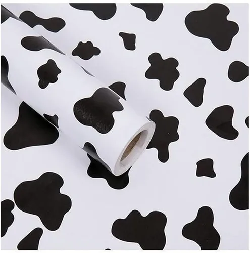 Vista 6 de Taogift Vinilo autoadhesivo con estampado de leopardo y papel de contacto para cajones, gabinetes de mesa, muebles, paredes, manualidades
