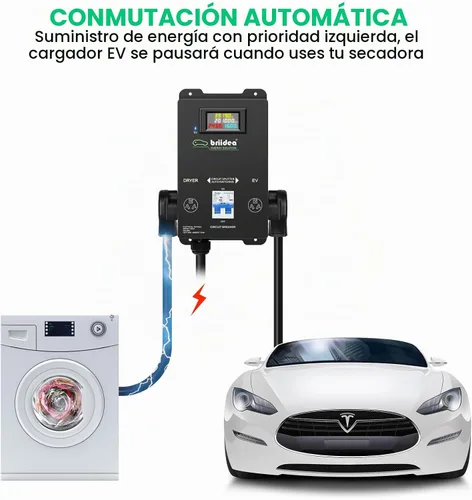 Vista 4 de Briidea Interruptor de alimentación automático para secadora y EV, carga rápida tu EV, NEMA 10-30