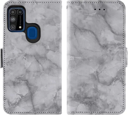 Vista 4 de Asuwish Funda compatible con Samsung Galaxy M31/M21s/F41 y protector de pantalla de vidrio templado, accesorios para celulares, soporte