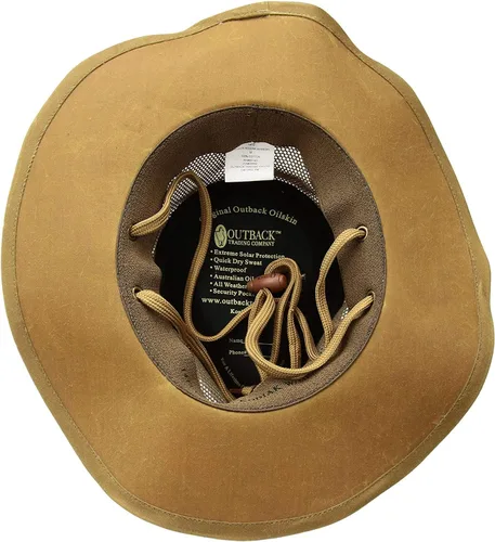 Vista 3 de Outback Trading 1472 Piel de aceite de salvia Kodiak con sombrero de malla