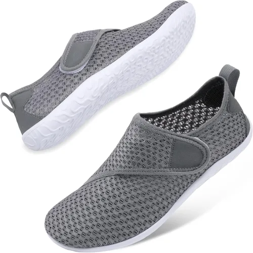 Vista 3 de JIASUQI Zapatos deportivos para senderismo y playa, zapatos acuáticos descalzos, para natación, deportes, caminar, para mujeres y hombres