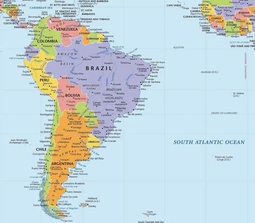 Vista 5 de Mapa del mundo, despegar y pegar, autoadhesivo, extraíble, reposicionable, clásico mapa de pared grande (36 x 24 pulgadas)