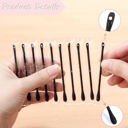 Vista 3 de 200 Uds plástico desechable removedor de puntos negros extractor de comedones de doble cabeza herramienta de eliminación de acné herramienta