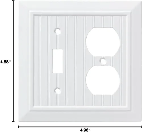 Vista 9 de Franklin Brass W35265V-PW-C - Placa de pared clásica simple, cubierta para interruptor (paquete de 3 unidades)