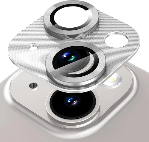 Vista 9 de Suoman Protector de lente de cámara para iPhone 14 de 6.1 pulgadas, protector de lente de cámara de 6.7 pulgadas, película de vidrio templado 9H