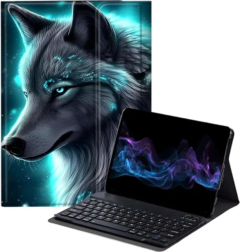 Vista 13 de Funda con teclado africano para Samsung Galaxy Tab S6 Lite de 10.4 pulgadas 2022 (SM-P613/P619)/2020 (SM-P610/P615), funda protectora delgada