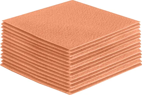 Vista 185 de FabricLA Hojas de fieltro acrílico para manualidades, cuadrados de fieltro precortados suaves de 4 x 4 pulgadas (3.9 in x 3.9 in), utiliza hojas