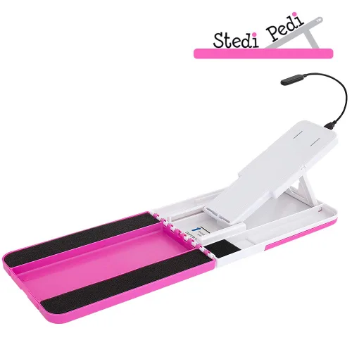 Vista 6 de Kit Profesional de Pedicura para el Hogar - Incluye Luz de Trabajo - Pintar Uñas con Facilidad Usando la Herramienta Pedi Assistant - DIY