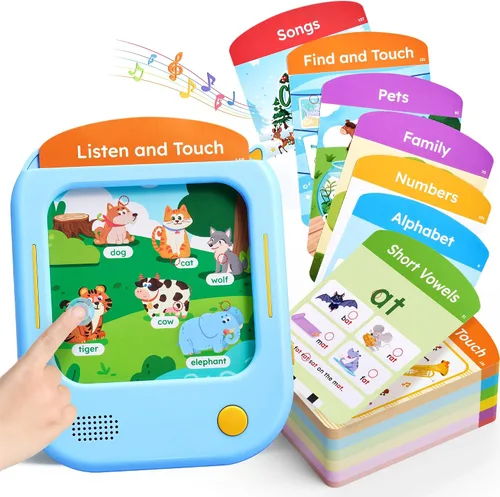 Vista 11 de JoyCat - Tableta de aprendizaje bilingüe para niños, 106 tarjetas parlantes español-inglés