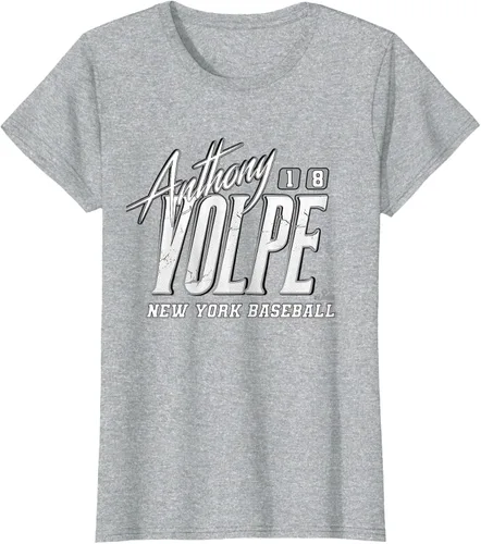 Vista 4 de Anthony Volpe New York Baseball Rock MLBPA - Camiseta, Azul