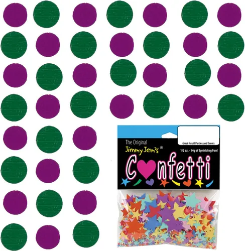 Vista 129 de Confetti Circle 1/4" Negro, Azul Marino Combo - 2 bolsas de media onza (1 oz) (8550/9971)