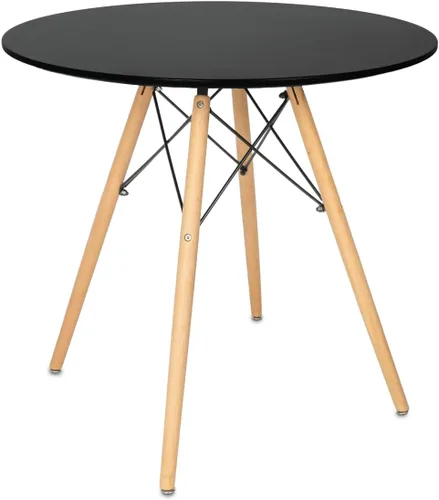 Vista 6 de Milliard Mesa de comedor de cocina de mediados de siglo - 47 x 27.5 pulgadas (blanco)