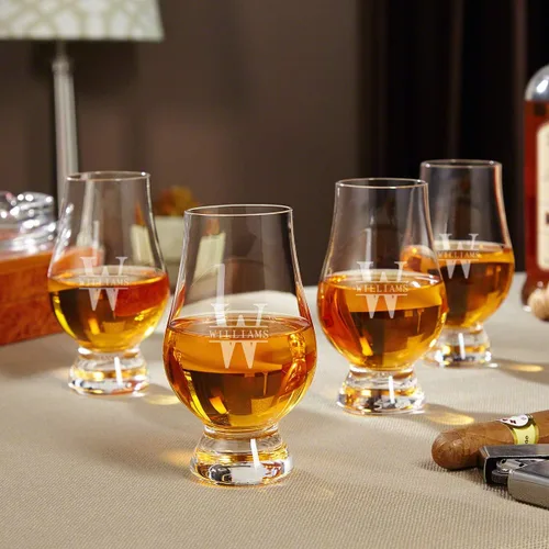 Vista 11 de Vaso de whisky Glencairn personalizado - Vasos personalizados grabados con láser por Home Wet Bar Vasos perfectos para el conocedor actual