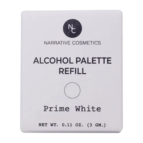 Vista 4 de Narrative Cosmetics Sartenes de recambio de paleta de alcohol - FX Colors - Prime White Blanco Prime
