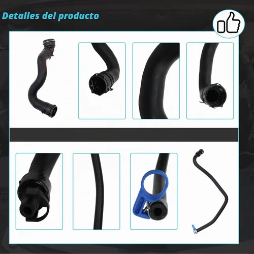 Vista 6 de AUCERAMIC Juego de refrigerante para radiador de motor 2011-2016 para Chevy