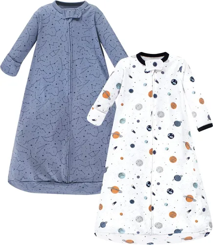 Vista 19 de Hudson Baby Saco de dormir unisex de algodón con manga larga para bebé, saco, manta