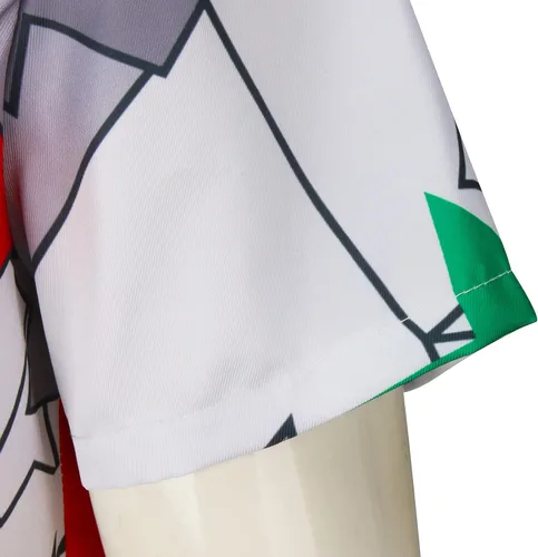 Vista 7 de Dustin Camisa abotonada para hombre, camiseta Henderson para cosplay, camiseta de béisbol juvenil, manga corta, trajes de Halloween aterradores