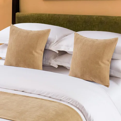 Vista 5 de OSVINO Camino de cama sólido con textura de chenilla, bufanda decorativa para cama de hotel, dormitorio, sala de bodas