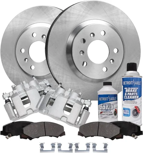 Vista 10 de Detroit Axle - Rotores de freno para Ford Mustang 2015 2016 2017 2018 2019 2020 2021 2022 2023 Rotores de freno de disco 2016 2017 2018 2019