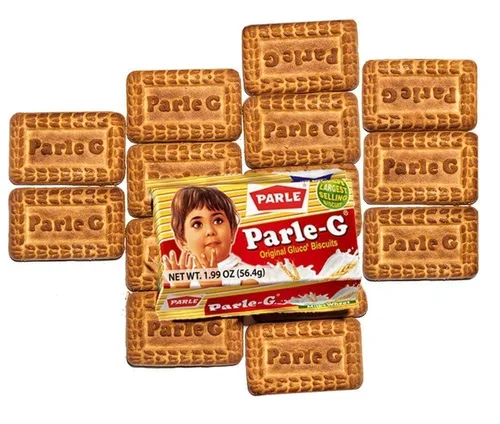 Vista 2 de Parle G Original Gluco Biscuits, producto de la India, paquete económico (12 paquetes de 1.99 oz)
