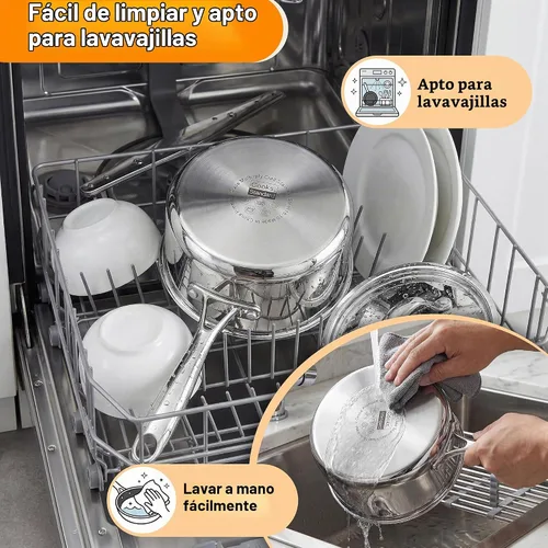Vista 3 de Cocineros Standard Olla con múltiples capas de acero inoxidable (3 qt), Acero inoxidable