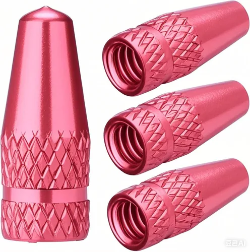 Vista 11 de Tapones de vástago de válvula Presta de aluminio - Cubiertas de polvo de aire de neumático negras para bicicleta (paquete de 4) - Se ajustan a